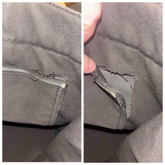 HERMÈS Large Canvas Fourre Tout Striped
Shoulder Tote Bag - Picture 5 of 16